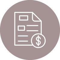 Invoice Shadowed Flat UI Design vector