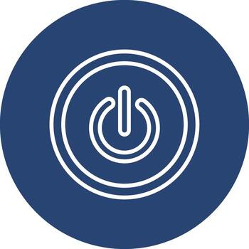 poder botón moderno digital tecnología objeto vector