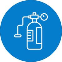 Oxygen Tank Pixel Graphic Style Badge vector