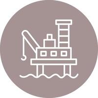 Oil Platform UX Focused Design Shape vector