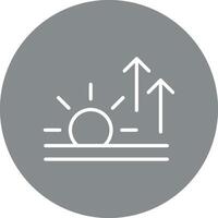 Sunrise High Contrast Style Badge vector