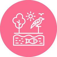 Ecosystem Interactive Clean Symbol vector