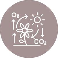 Photosynthesis Clean Flat Symbol vector