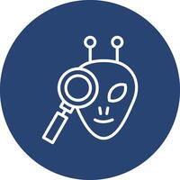 Alien Sleek Flat Visual Mark vector