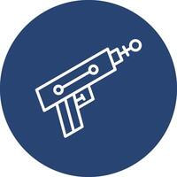 Laser Gun Vivid Color App Element vector