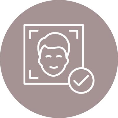 Facial Recognition User Friendly UI Drawing