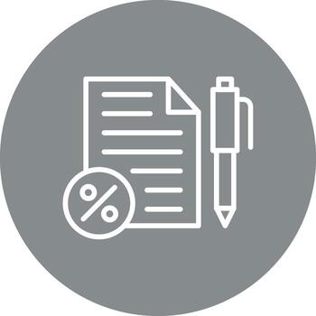 Invoice Sharp Linear Design Mark vector