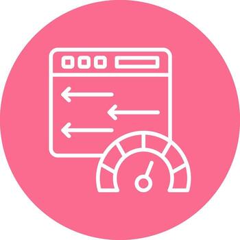 High Speed Color Block Style Badge vector