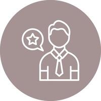 Best Employee Interface Thin Line Graphic vector