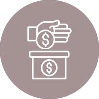 Donation Isometric Web Graphic Illustration vector