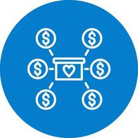 Crowdfunding Color Enhanced UI Graphic vector