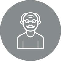 Elder People Soft Edge Outline Graphic vector