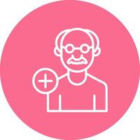 Elder People Soft Pastel Color Graphic vector