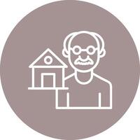 Hospice Minimal UI Art Object vector