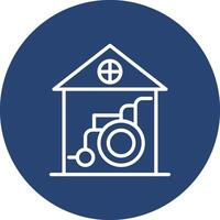 Nursing Home Flat UI Design Piece vector