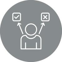 Decision Shadowed Flat UI Design vector