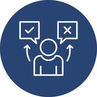 True or false Outlined Graphic Frame Object vector