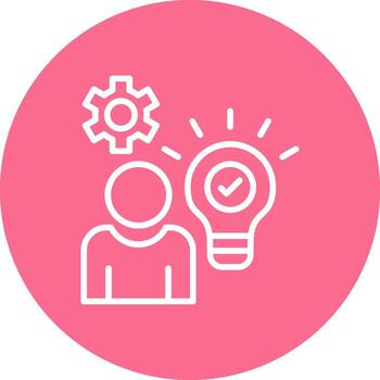 solución agudo lineal diseño marca vector
