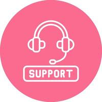 Support Shadowed Flat UI Design vector