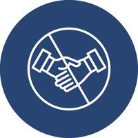 No handshake Web Style UI Graphic vector