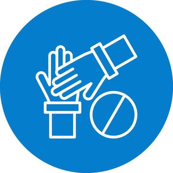 Do not touch Pixel Graphic Style Badge vector