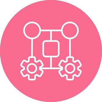 máquina aprendizaje ensombrecido plano ui diseño vector