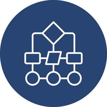 Hierarchical structure Compact Flat Web Symbol vector