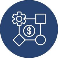 Business Model Thin Outlined Line Element vector