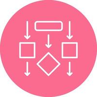 Flow Solid Color Fill Symbol vector