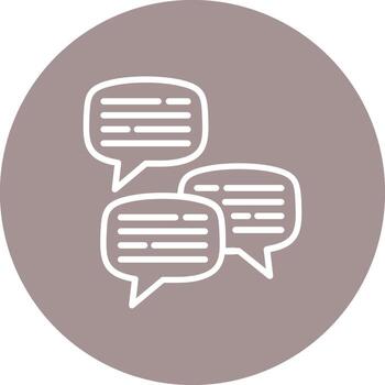 Message Gradient Style UI Element vector