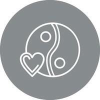 Yin yang Smooth Mobile App Visual vector