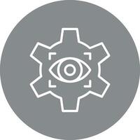 Vision Minimal UI Art Object vector