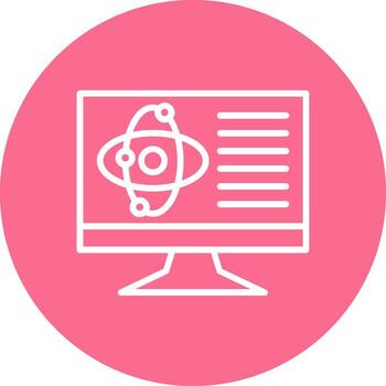 Monitor screen Sharp Edged UI Visual vector