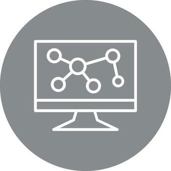 Monitor User Friendly UI Drawing vector