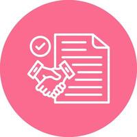 Paper Thin Line Graphic Shape vector