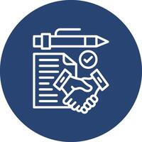 Contract agreement High Detail Shape vector