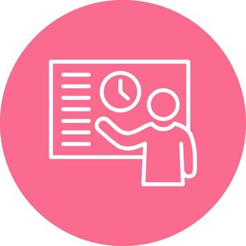 Time Geometric Mobile App Mark vector