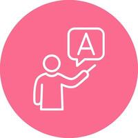 Teacher Clean Frame Design Object vector