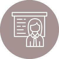 Lecture Minimal Interface Design Badge vector