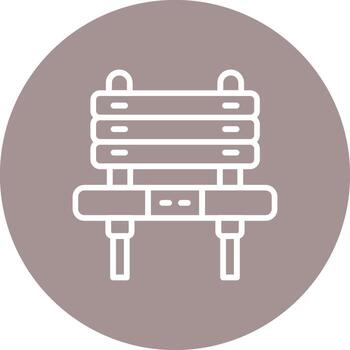 Bench Clean Sketch Based Form vector