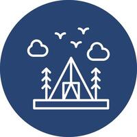Camping Muted UI Tone Element vector