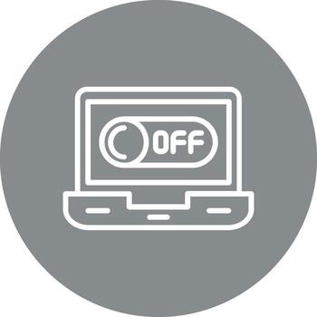 apagado color bloquear estilo Insignia vector