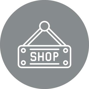 tienda firmar código establecido ui símbolo vector