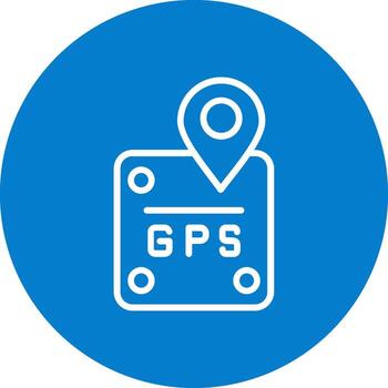 GPS suave moderno ui símbolo vector