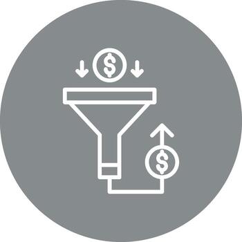 Sales PipeLine Two Colour User Friendly UI Drawing vector