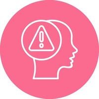 Mental Health Elegant Modern Shape Symbol vector