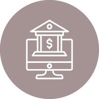 Mobile Banking High Detail Shape vector