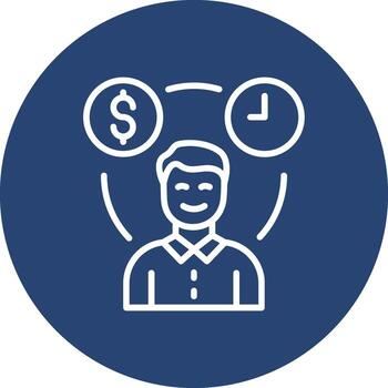 Time is money 3D User Interface Shape vector