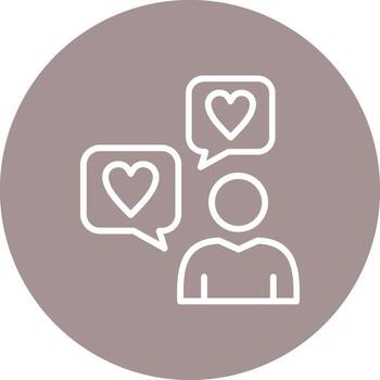 amor código establecido ui símbolo vector