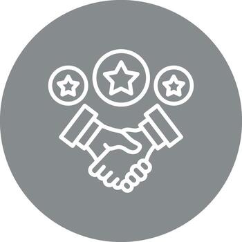 Handshake App Based UI Graphic vector